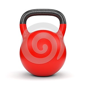 Red weight kettle bell