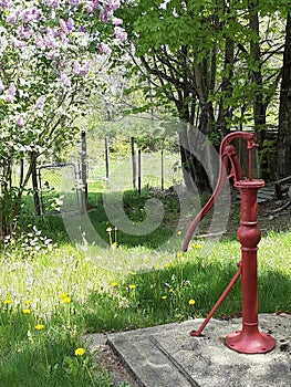 Red Well Pump