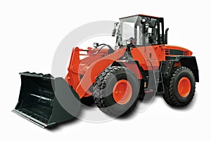 Red Wheel Loader