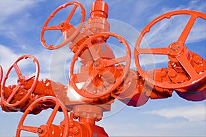 Red Wheel Valve