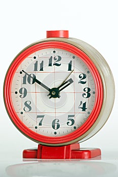 Red whit grey Old Clock