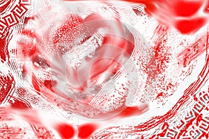 Red and white background with heart