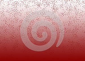 Red and white background with sprinkle dots