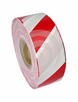 Red and white barrier tape