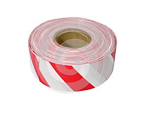 Red and white barrier tape