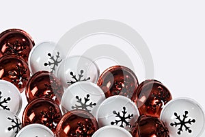 Red and white bells background