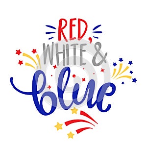 Red, white and blue