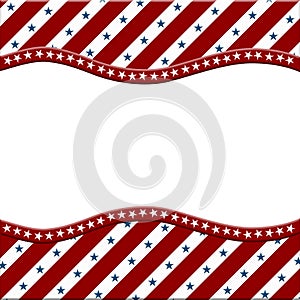 Red , White and Blue American celebration frame for your message