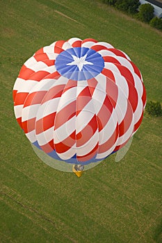 Red white and blue balloon