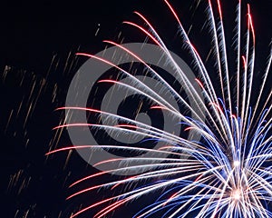 Red, White and Blue Fireworks