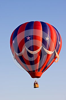 Red, White, and Blue Hot Air Balloon