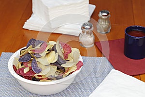 Red, White and Blue Potato Chips