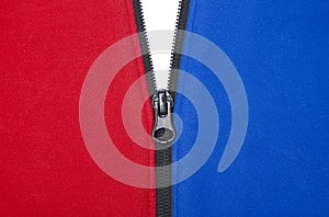 Red White And Blue Zipper