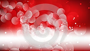 Red and White Bokeh Defocused Lights Background Vector Image