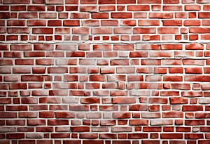 Red white brick wall texture background