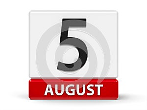 Cubes calendar 5th August