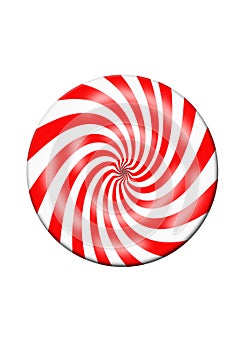 Red and White Candy Disc