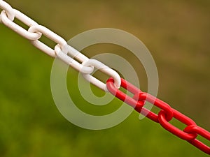 Red and White Chain Barrier - Private Property