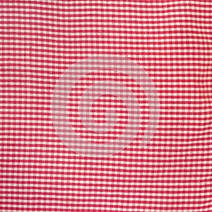 Red and white checkered dish towel