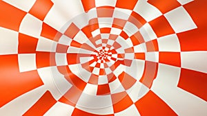 Red and White Checkered Vortex