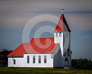Red and White Church