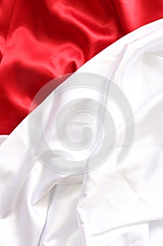 Red and white cloth as a background or pattern