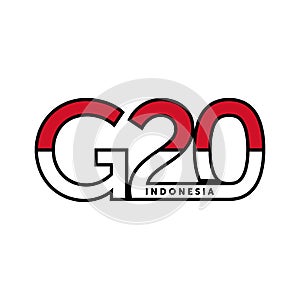 red white color G20 vector