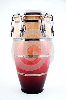 Red and White Conga Drum On White