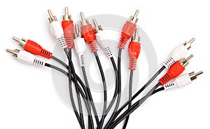 Red and white connectors