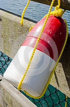 Red and White Fishing Buoy