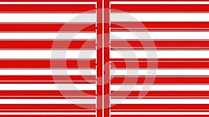 Red and White Horizontal Stripes Pattern Background