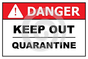 Danger, Keep out, Quarantine