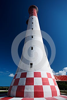 Red and white lighthouse