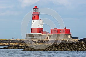 Red and white lighthouse