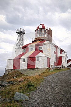 Red and White lighthouse of Bonavista,Newfoundland