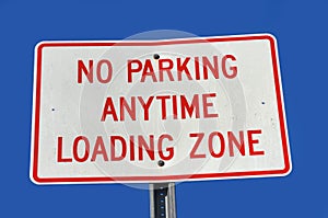 Loading Zone warning