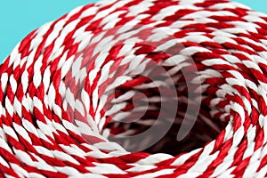 Red white packing Christmas rope