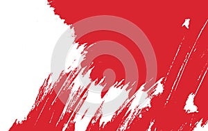 Red and white paint brush strokes background