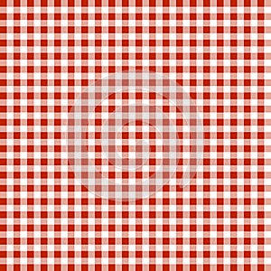 Red and white pattern. Texture from squares for - plaid, tablecloths, clothes, shirts, dresses, paper and other textile products