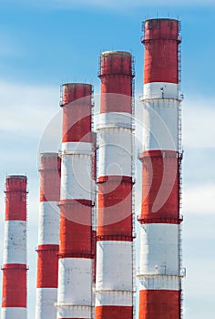 Red and white pipes