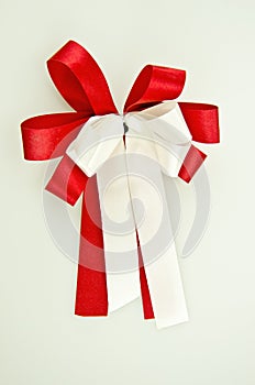 Red and white ribbon