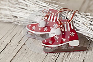 Red White Scandinavian Style Christmas Decoration