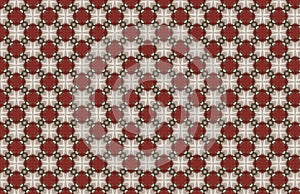 Red White Seamless Abstract Pattern Design