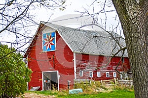 Red and White Star Quilt Barn, Delavan, WI