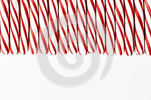 Red and White Striped Peppermint Candies