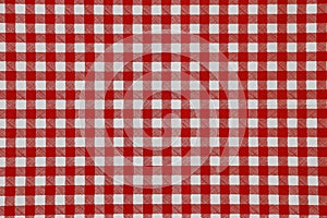 Red white tablecloth pattern lines. Gingham seamless pattern. strokes texture for textile shirt, plaid, tablecloth, cloth, blanket