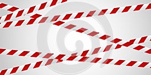 Red and white tape