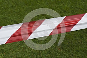 Red and white tape