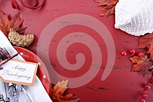 Red and White theme Thanksgiving Background.