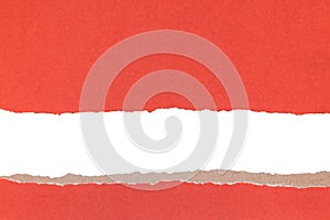 Red and White Torn Paper Background